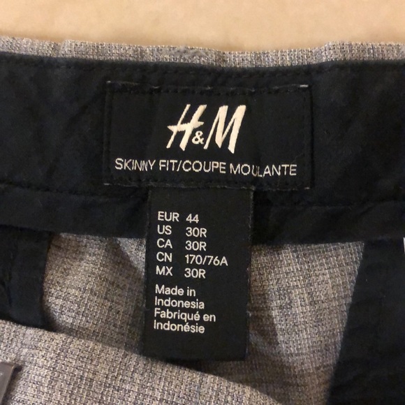 GREY H&M Skinny Fit/ Coupe Moulante Pants - Picture 4 of 4
